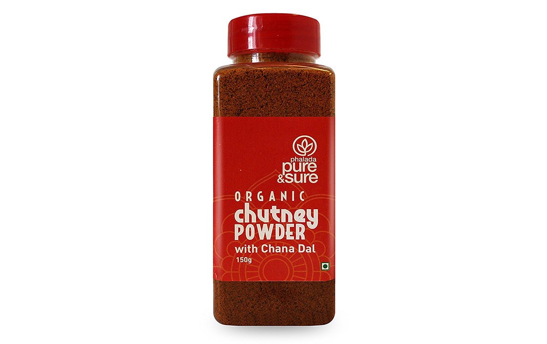 Pure & Sure Organic Chutney Powder With Chana Dal   Plastic Jar  150 grams